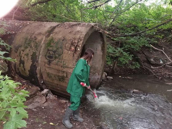 Выездное обследование ливневой канализации Куйбышевского водохранилища