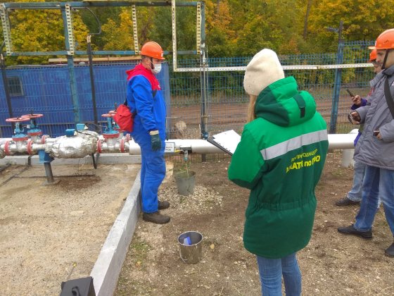 Выезды и отбор проб пластовой воды на месторождениях нефти в Аксубаевском районе республики Татарстан