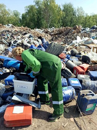 Выезд на место незаконной свалки отходов в районе пос. Чкалова, Мазутные озера (г.о. Самара)