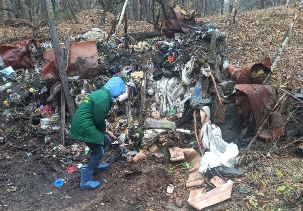 Выездное обследование свалки в районе Майской горы в Ульяновске